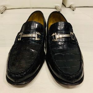 Caporicci Genuine Alligator Men Shoes Size 8